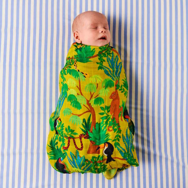 Kip and Co | Bamboo Baby Swaddle | Jungle Boogie at Milk Tooth