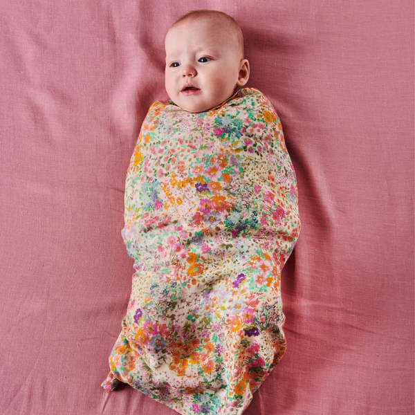 Kip and Co | Bamboo Baby Swaddle | Little Bit Ditsy at Milk Tooth