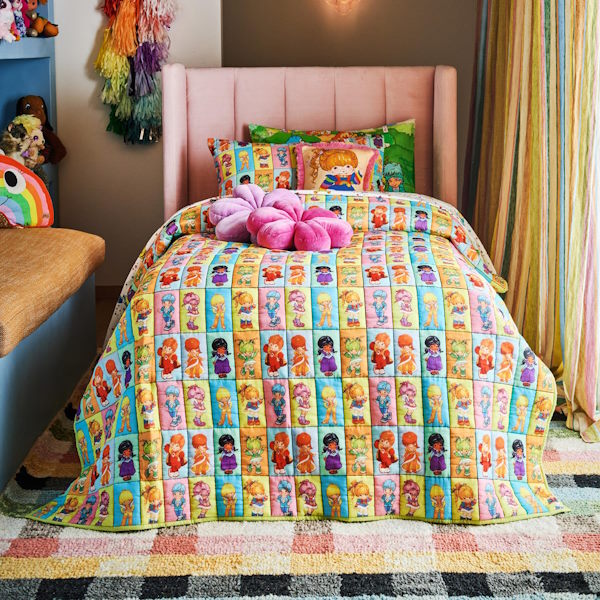 Kip and Co x Rainbow Brite | The Gang Quilted Single Bedspread at Milk Tooth