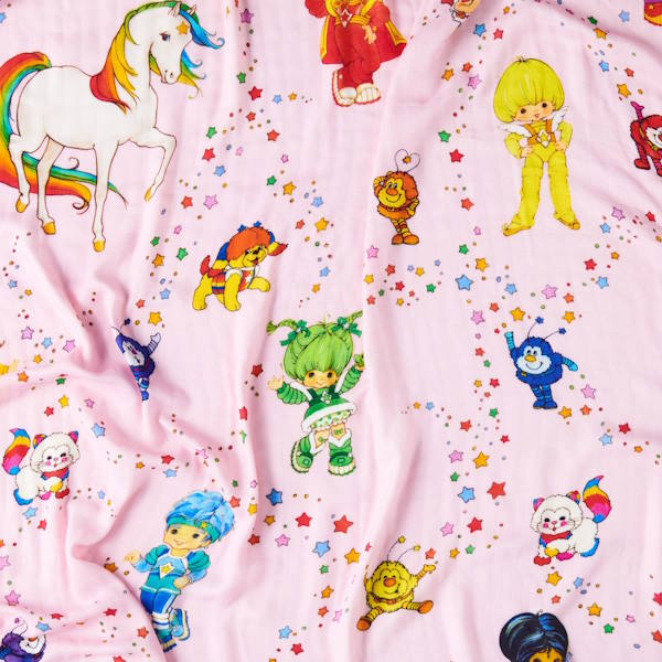 Kip and Co x Rainbow Brite | Star Shower Bamboo Baby Swaddle at Milk Tooth