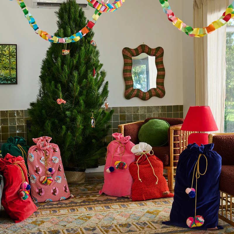 Kip and Co Velvet Santa Sack I Love Christmas Spot at Milk Tooth Australia