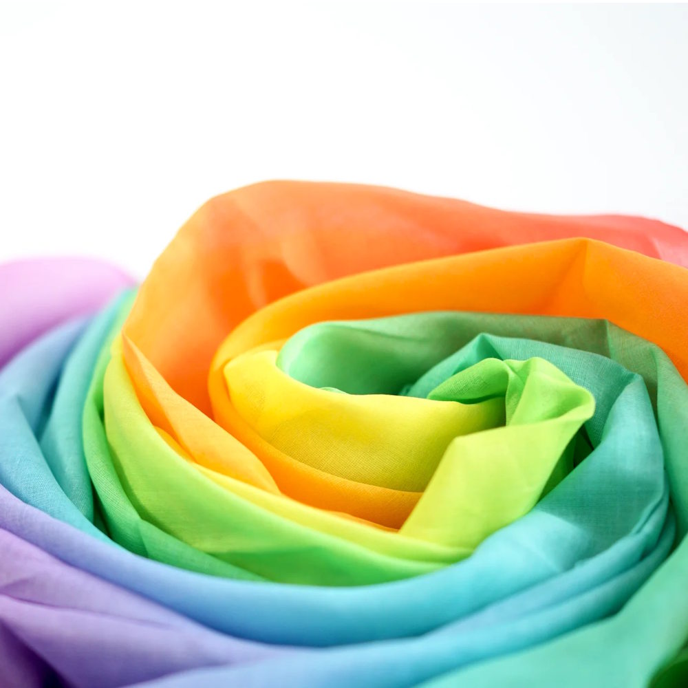 Laura's Play Cotton | Pastel Rainbow 145cm x 145cm at Milk Tooth Australia