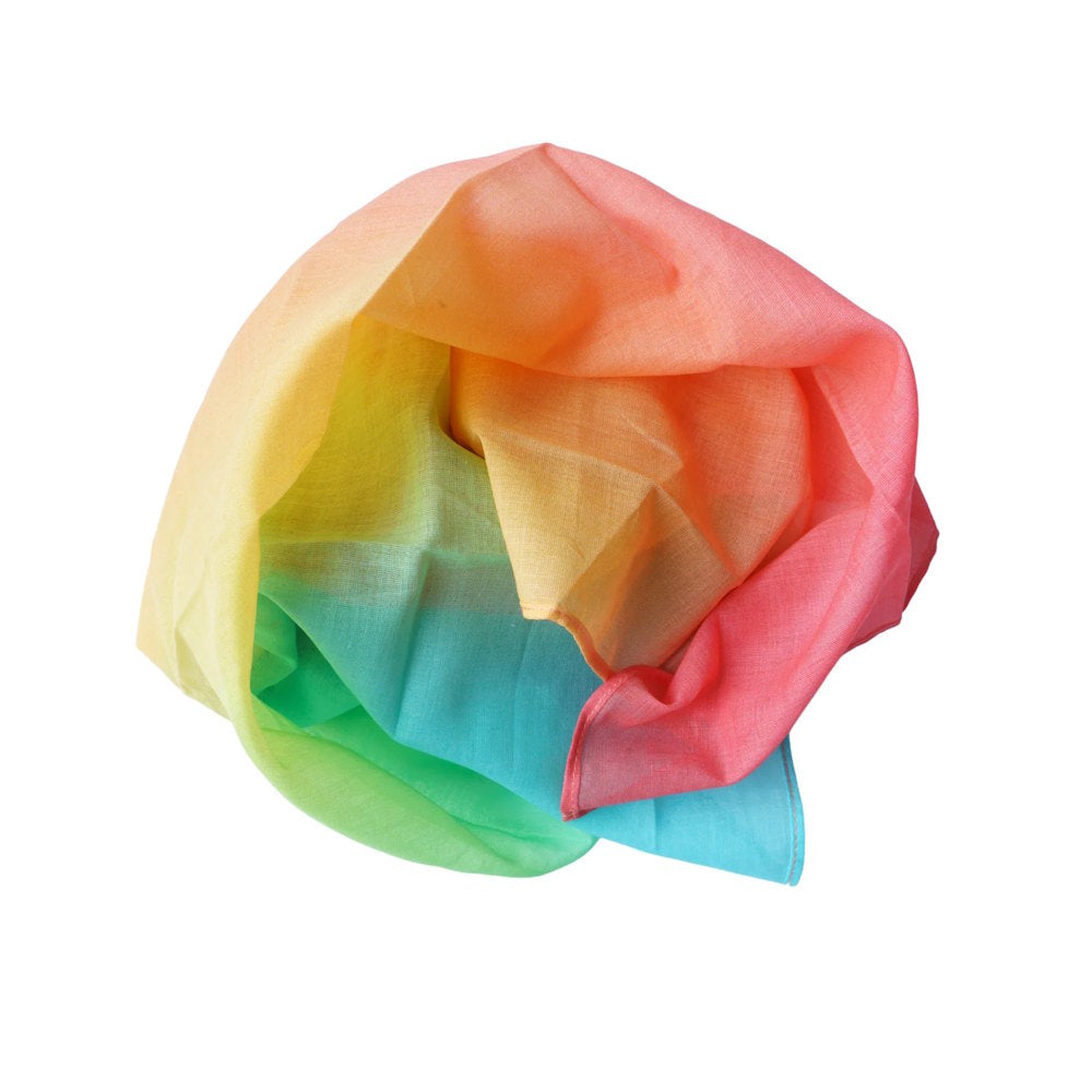 Laura's Play Cotton | Pastel Rainbow 90cm x 90cm at Milk Tooth Australia