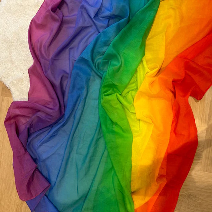 Laura's Play Cotton | Rainbow 145cm x 145cm at Milk Tooth Australia