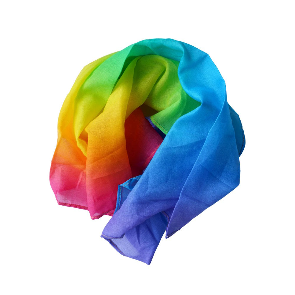 Laura's Play Cotton | Rainbow 90cm x 90cm at Milk Tooth Australia