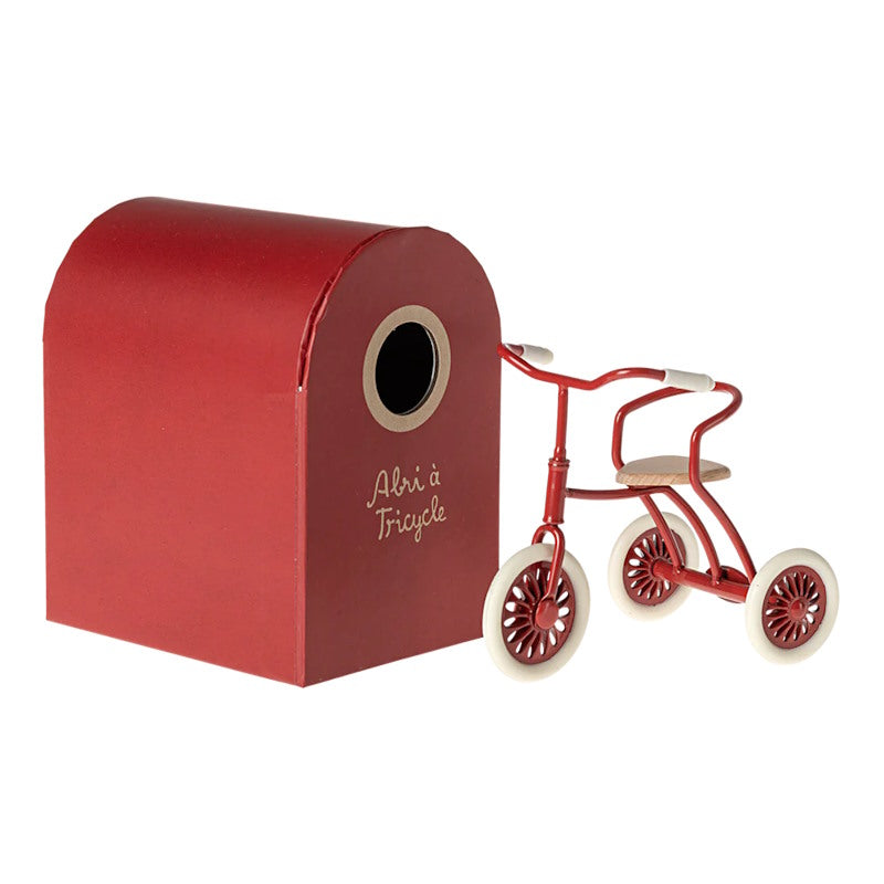 Maileg | Abri a Tricycle for Mouse Red 2024 at Milk Tooth Australia