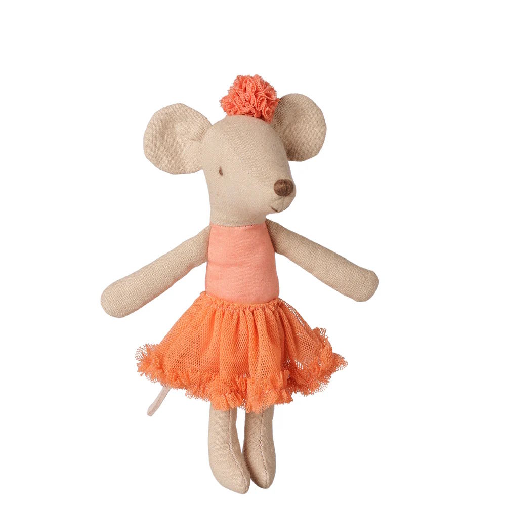 Maileg | Ballerina Mouse Big Sister Dusty Coral