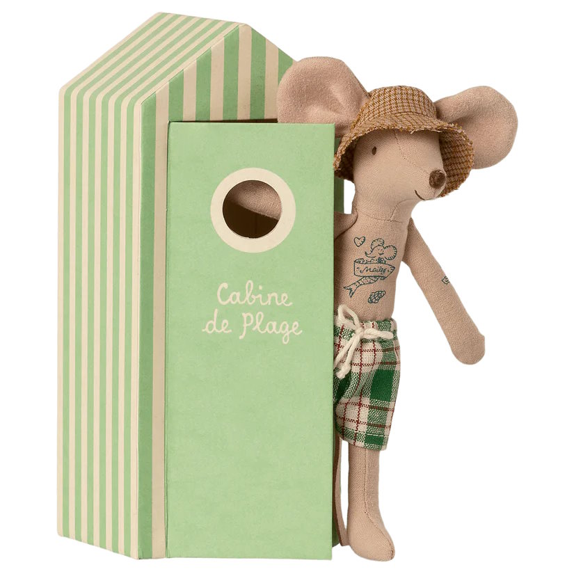 Maileg | Beach Mouse Dad in Cabin at Milk Tooth