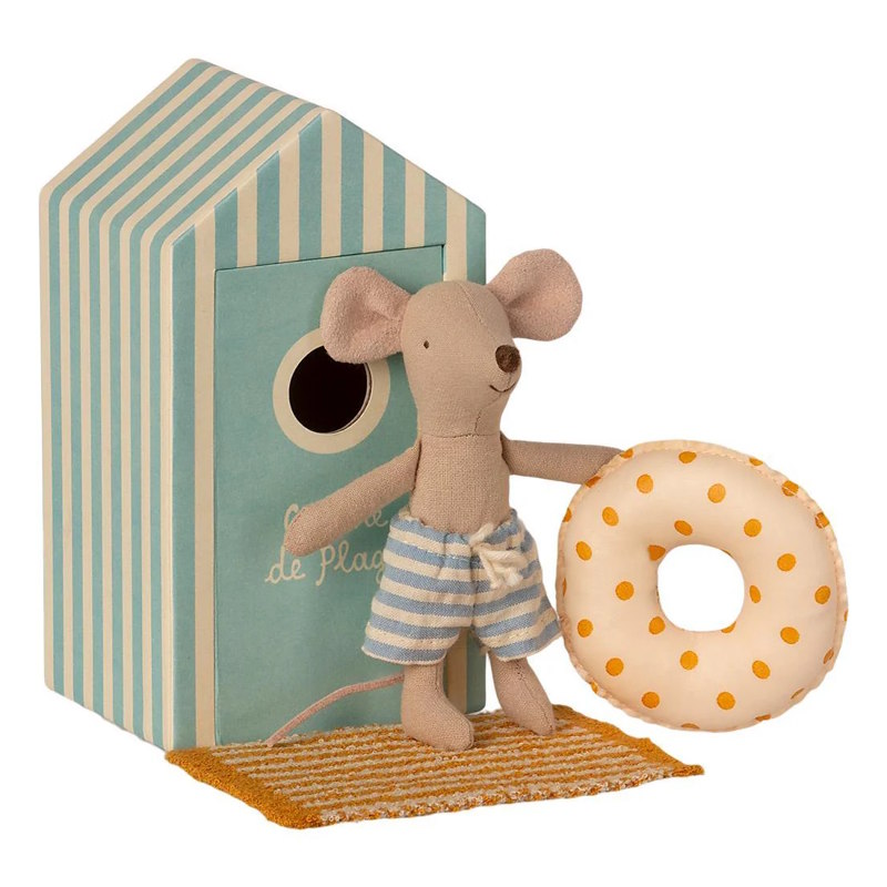 Maileg | Beach Mouse Little Brother in Cabin at Milk Tooth Australia