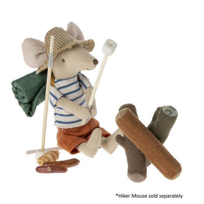 Maileg | Bonfire Set for Hiker Mouse at Milk Tooth