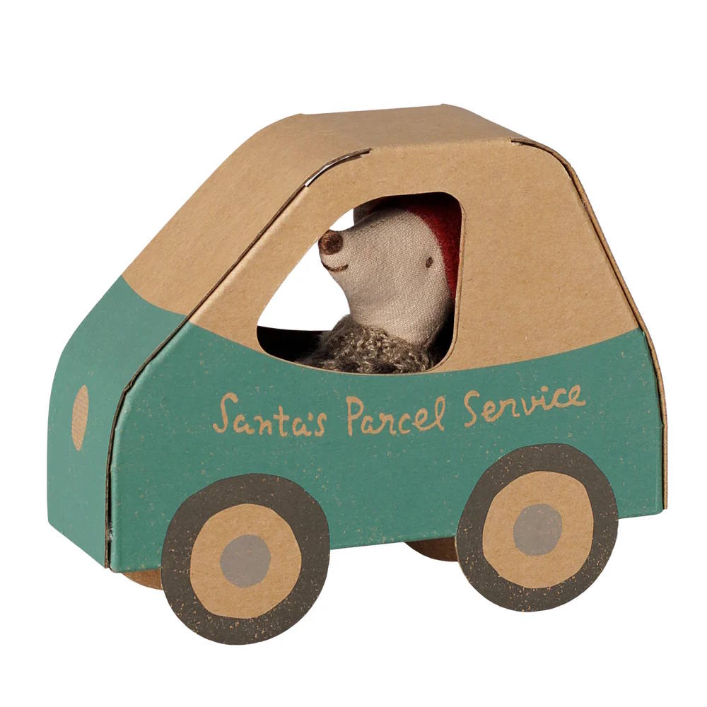 Maileg | Christmas Mouse Little Brother in Car Box