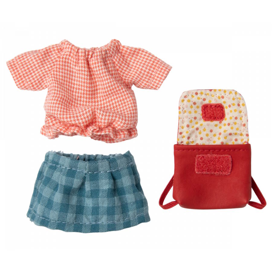 Maileg | Clothes & Bag for Big Sister Mouse Red