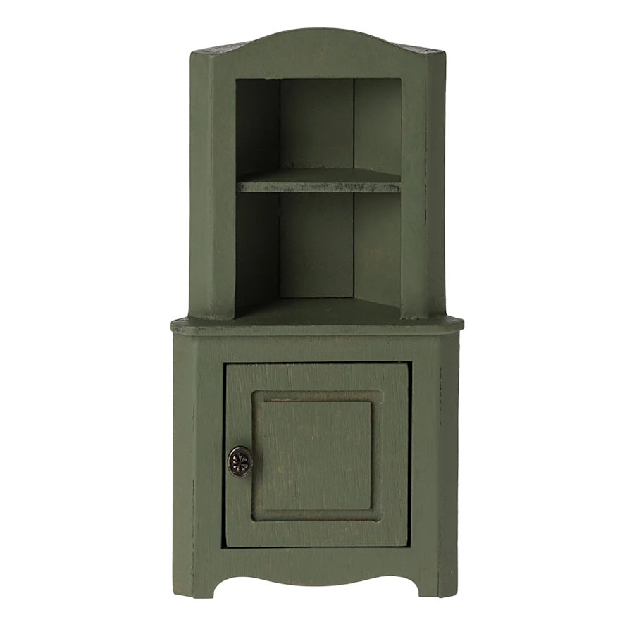 Maileg | Corner Cabinet for Mouse Dark Green