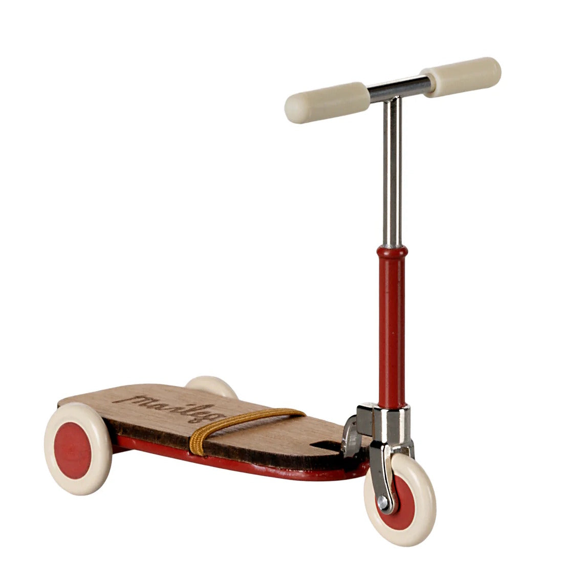 Maileg | Kick Board Scooter Mouse Red at Milk Tooth Australia