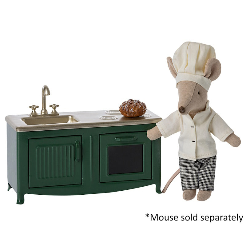 Maileg | Kitchen for Mouse Dark Green at Milk Tooth Australia