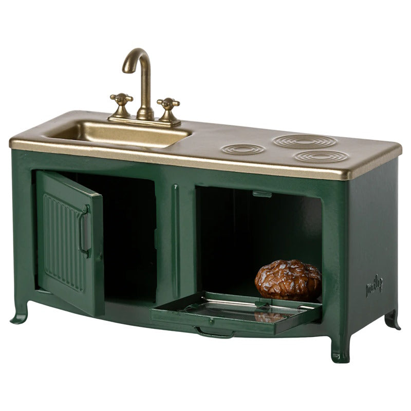 Maileg | Kitchen for Mouse Dark Green at Milk Tooth Australia