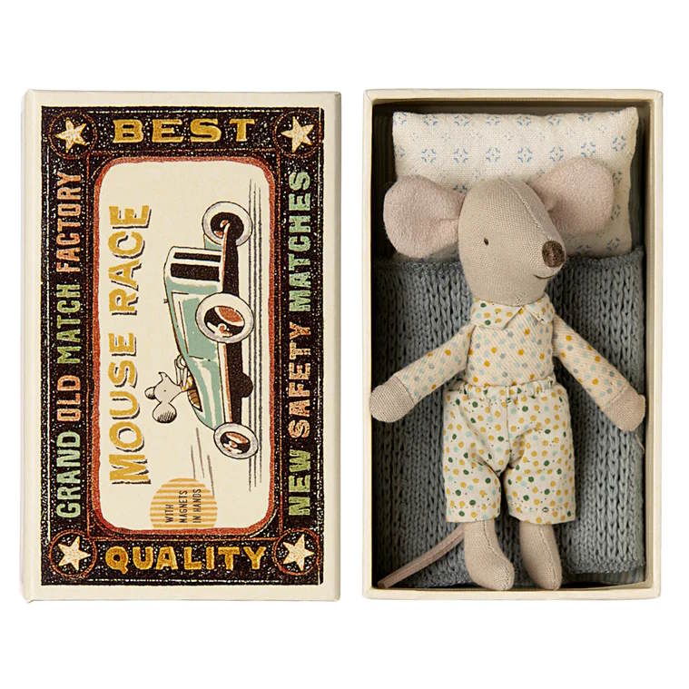 Maileg | Little Brother Mouse in Matchbox at Milk Tooth
