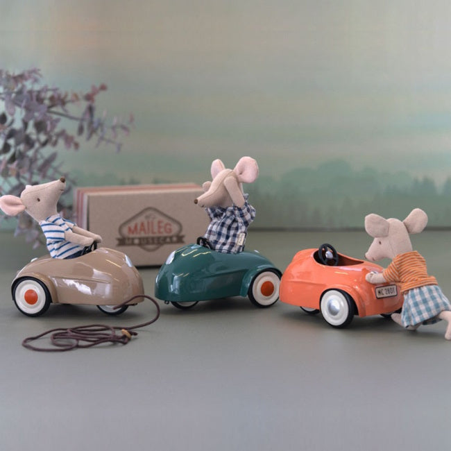 Maileg | Mouse Tricycle Big Sister with Bag Rose at Milk Tooth