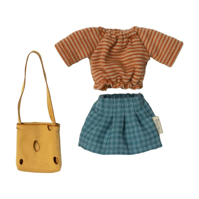 Maileg | Mum Clothes for Mouse with Cheese Bag