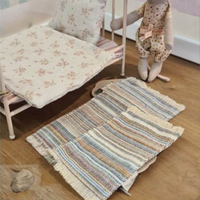 Maileg Rug Striped Small at Milk Tooth Australia