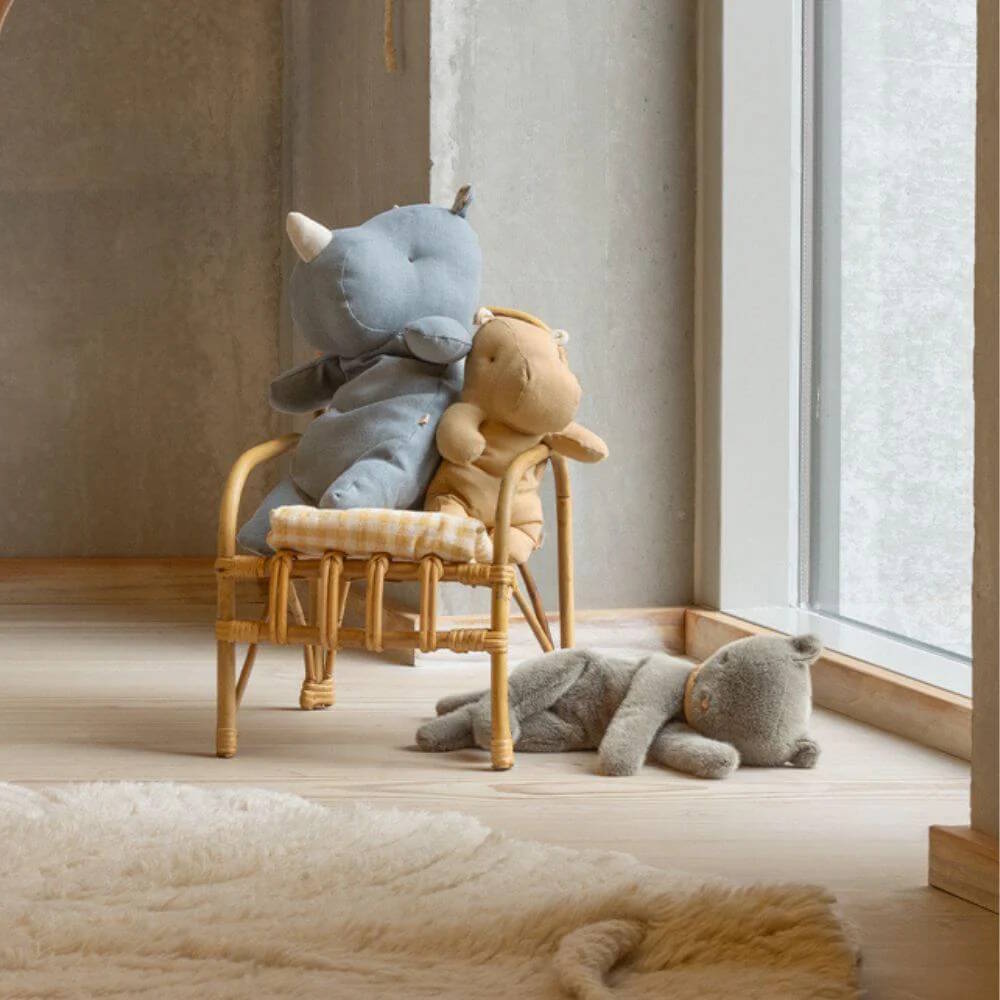 Maileg | Sleeping Kitten Plush Medium Grey