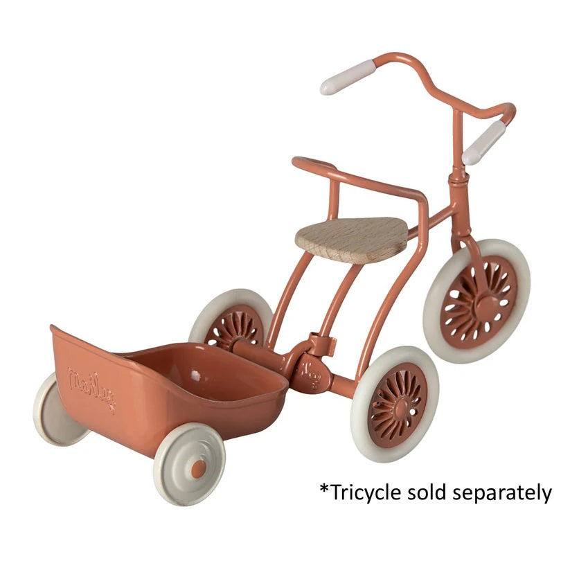 Maileg | Tricycle Trailer for Mouse Coral at Milk Tooth Australia