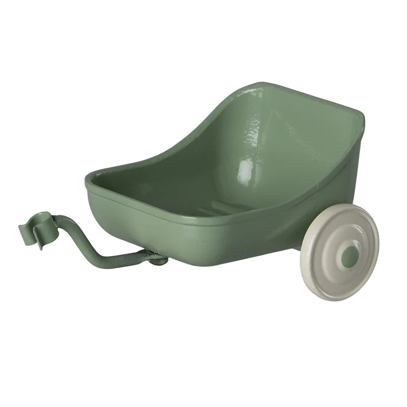Maileg | Tricycle Trailer for Mouse Green at Milk Tooth Australia