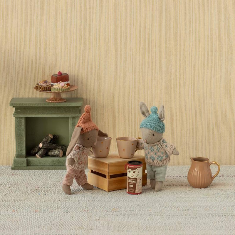 Maileg | Winter Bunny Micro Brown Rose
