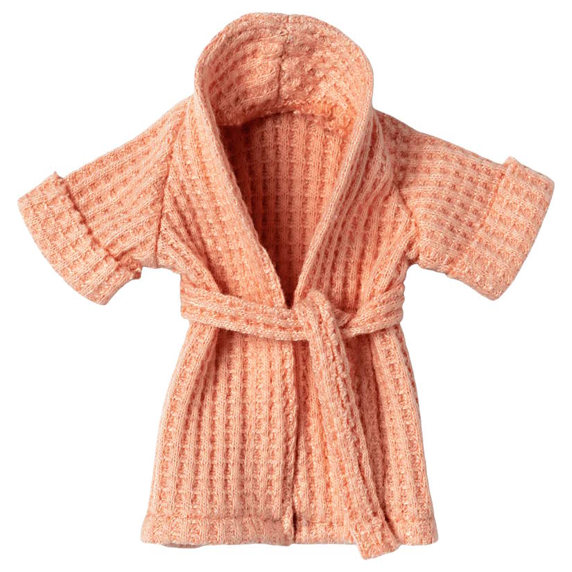 Maileg | Bathrobe Mouse Coral at Milk Tooth