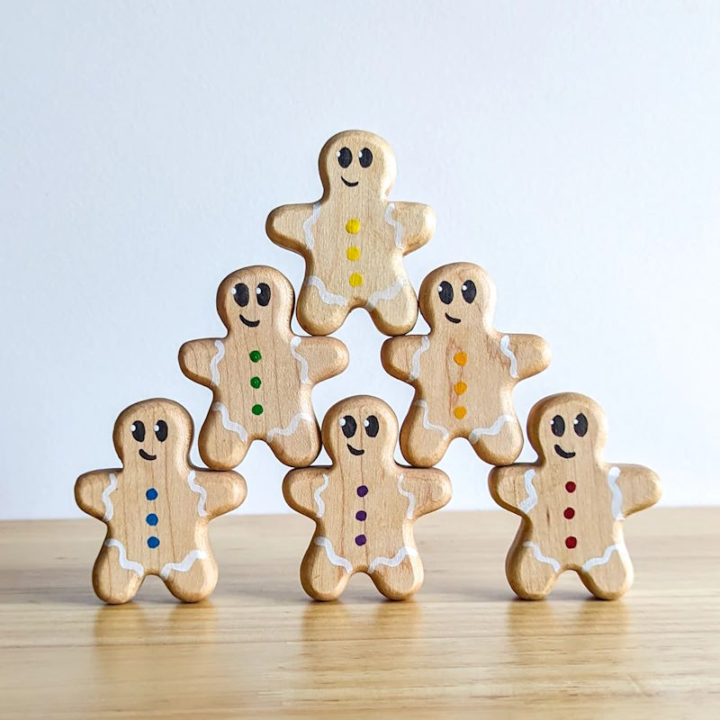 NOM Handcrafted | Gingerbread Man Green at Milk Tooth