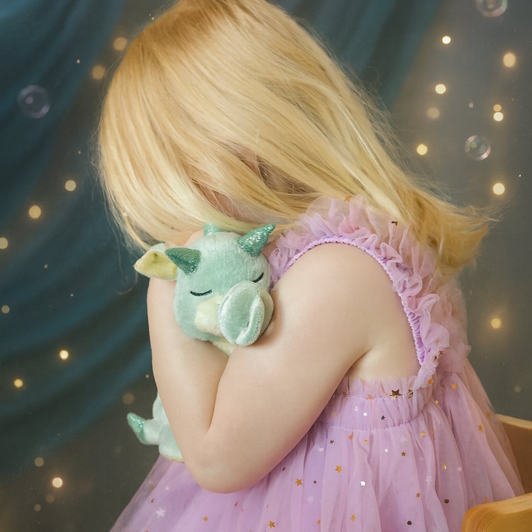 Olli Ella Binky Dragon Volt Green at Milk Tooth Australia