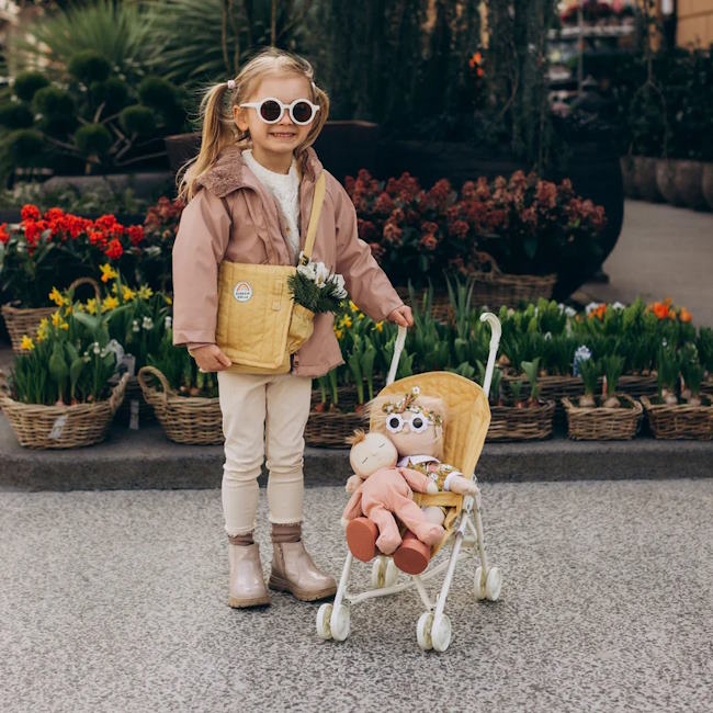 Olli Ella | Carrie Convertible Doll Changing Set Honey at Milk Tooth Australia