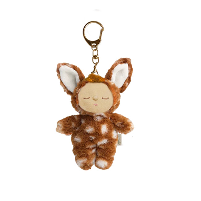 Olli Ella Cozy Bag Charm Fawny Lala Keychain at Milk Tooth Australia
