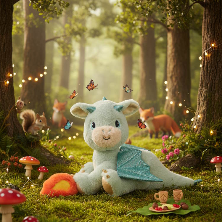 Olli Ella Dinkum Dragon Blaze Green at Milk Tooth Australia