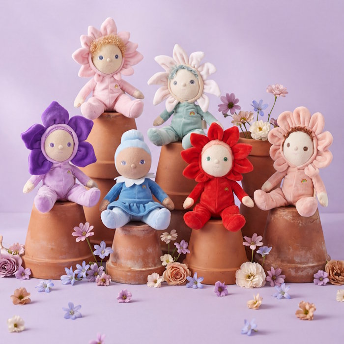 Olli Ella Dinky Dinkum Dolls Blossom Buds Violet Magnolia Iris Rose Lily Dahlia
