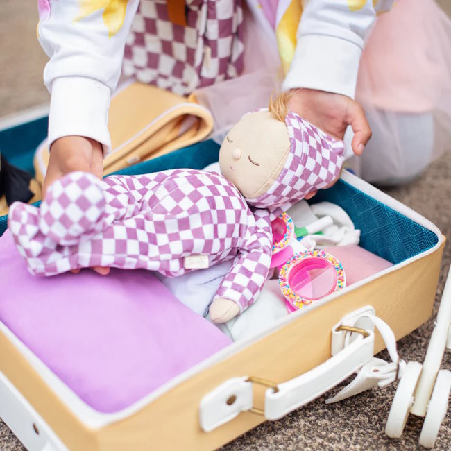 Olli Ella | Dozy Dinkum Plum Check Twinkle at Milk Tooth Australia