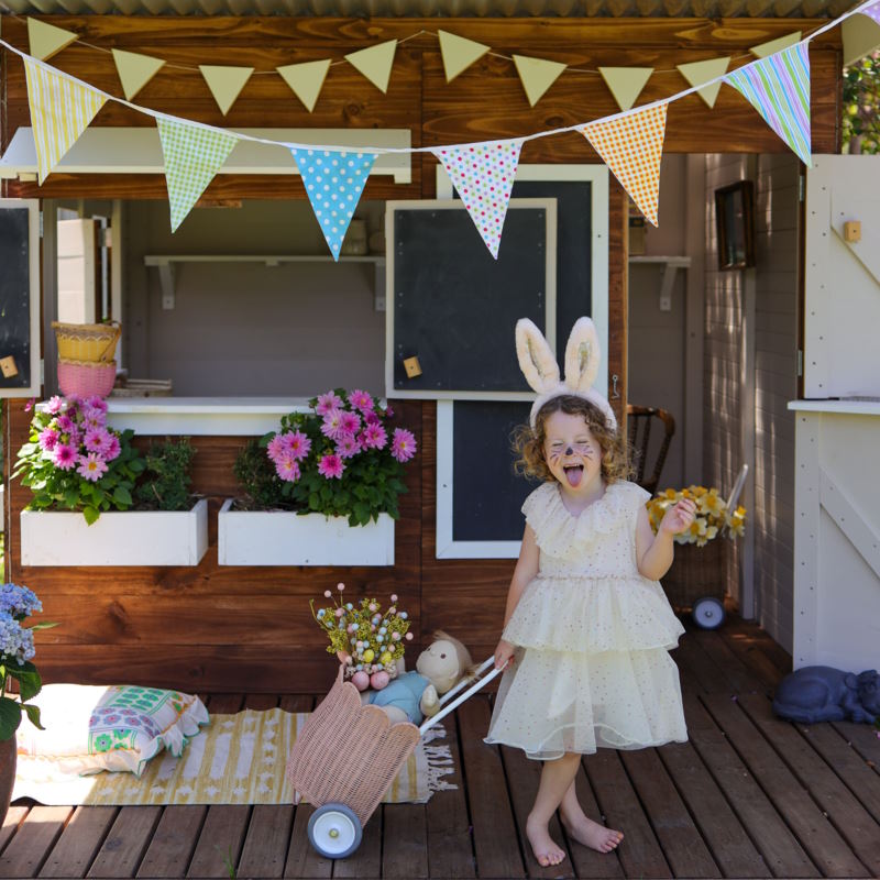 Olli Ella | Fluffle Bunny Headband Pink at Milk Tooth Australia