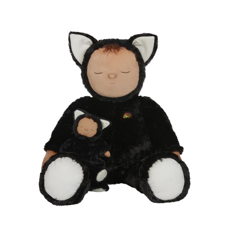 Olli Ella Giant Cozy Dinkum Black Cat Nox