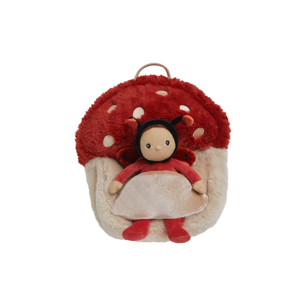 Olli Ella | Hopalong Mushroom Backpack Red