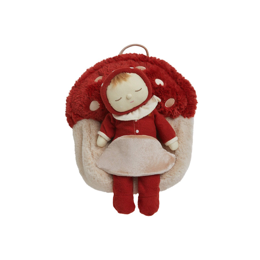 Olli Ella | Hopalong Mushroom Backpack Red