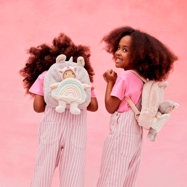 Olli Ella Hopalong Unicorn Backpack Lilac at Milk Tooth Australia