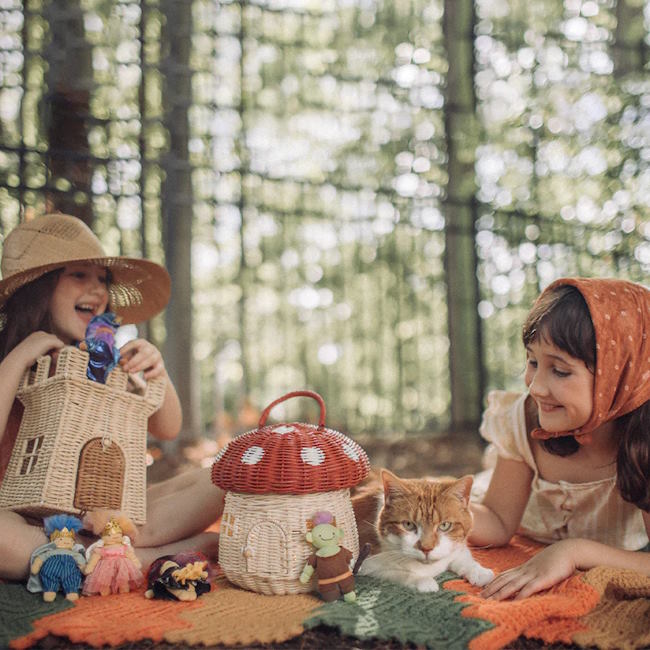 Olli Ella | Rattan Castle Bag at Milk Tooth