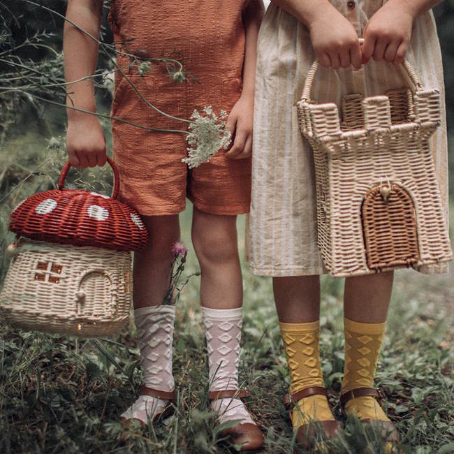 Olli Ella | Rattan Castle Bag at Milk Tooth