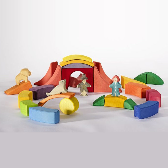 Ostheimer | Kinderkram Rainbow Circus Block Set at Milk Tooth