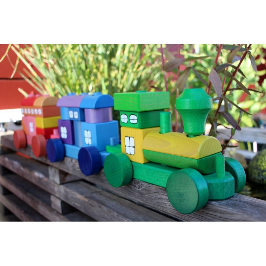 Ostheimer | Kinderkram Train Multi-Coloured at Milk Tooth Australia