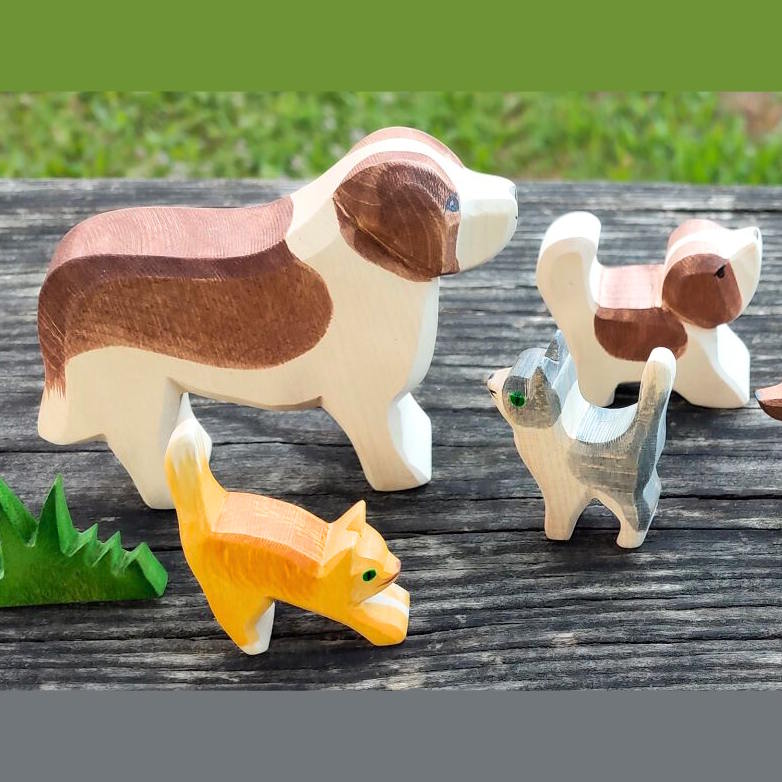 Ostheimer | Wooden Toy | Cat Small Head High