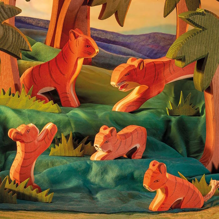 Ostheimer | Wooden Toy | Tiger Jumping
