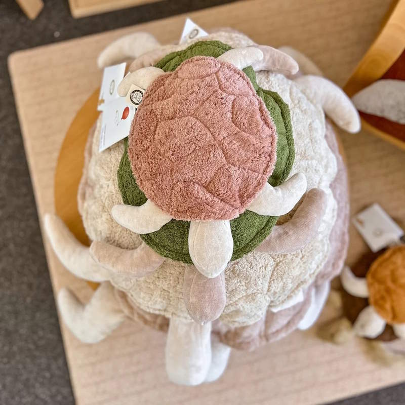 Senger | Cuddly Animal Turtle Small Rosewood w/ removable heat/cool pack at Milk Tooth Australia
