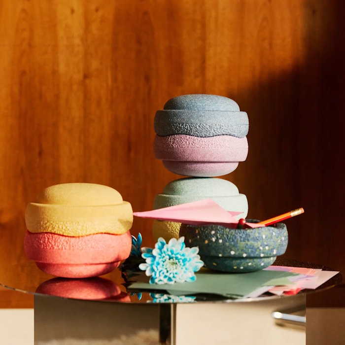 Stapelstein EASTER PROMO | Mini Rainbow Pastel 6 plus FREE Mini Pond Stone