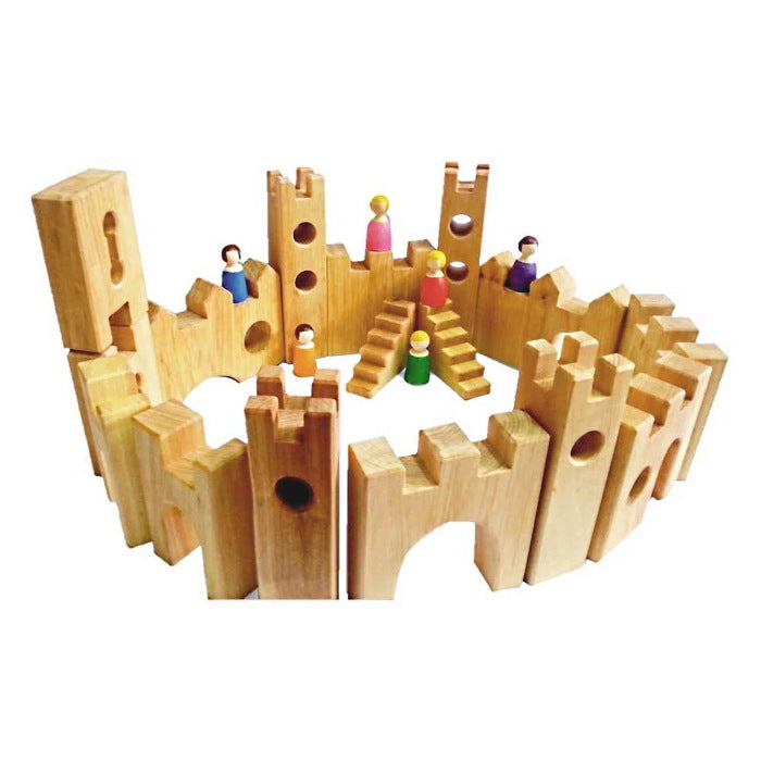 Bauspiel | Castle Wooden Building Block Set